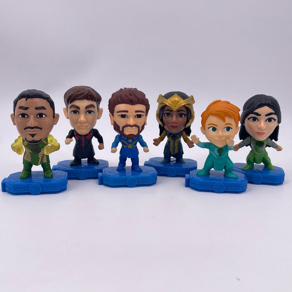 McDonalds 2020 Marvel ETERNALS Lot of 6 Gilgamesh Ikaris Druig Sersi Ajak Sprite